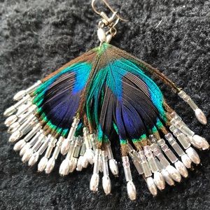Feather earrings